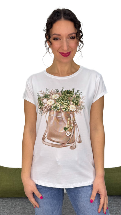 T-SHIRT FLOREALE