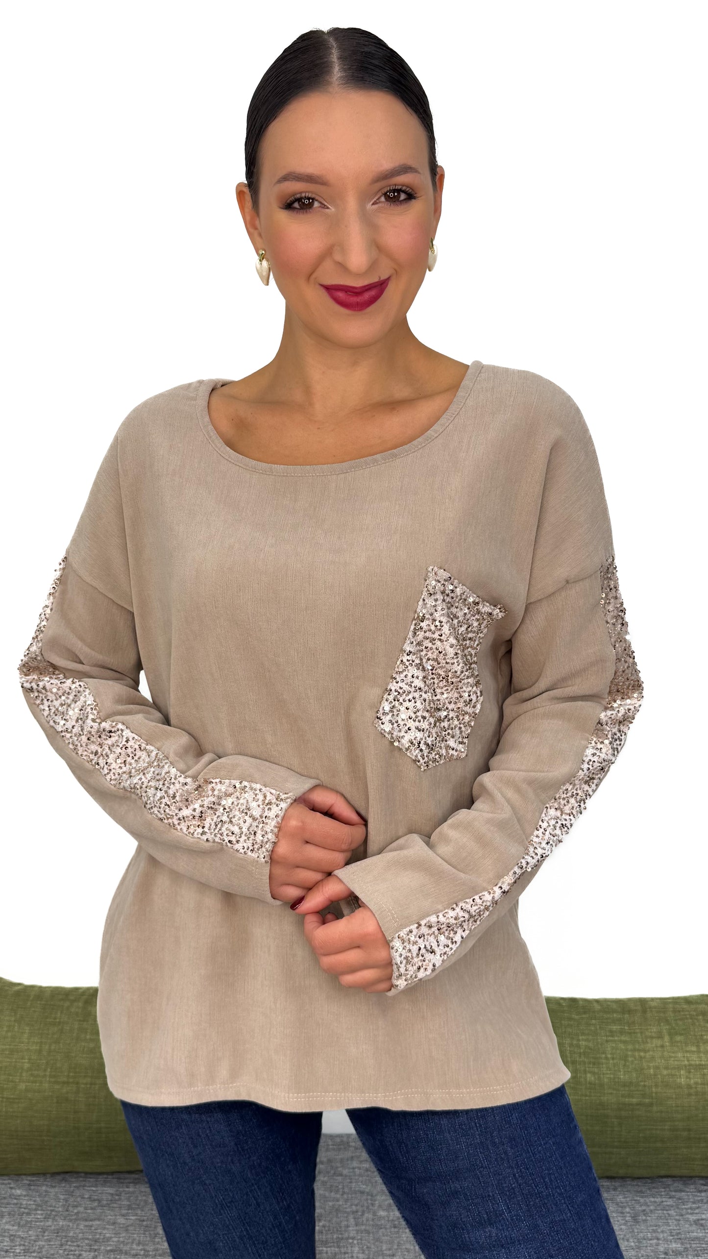 MAGLIA PAILLETTES LINEA MORBIDA