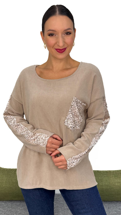 MAGLIA PAILLETTES LINEA MORBIDA