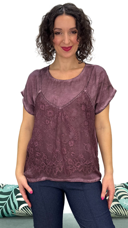 T-SHIRT DOPPIO EFFETTO