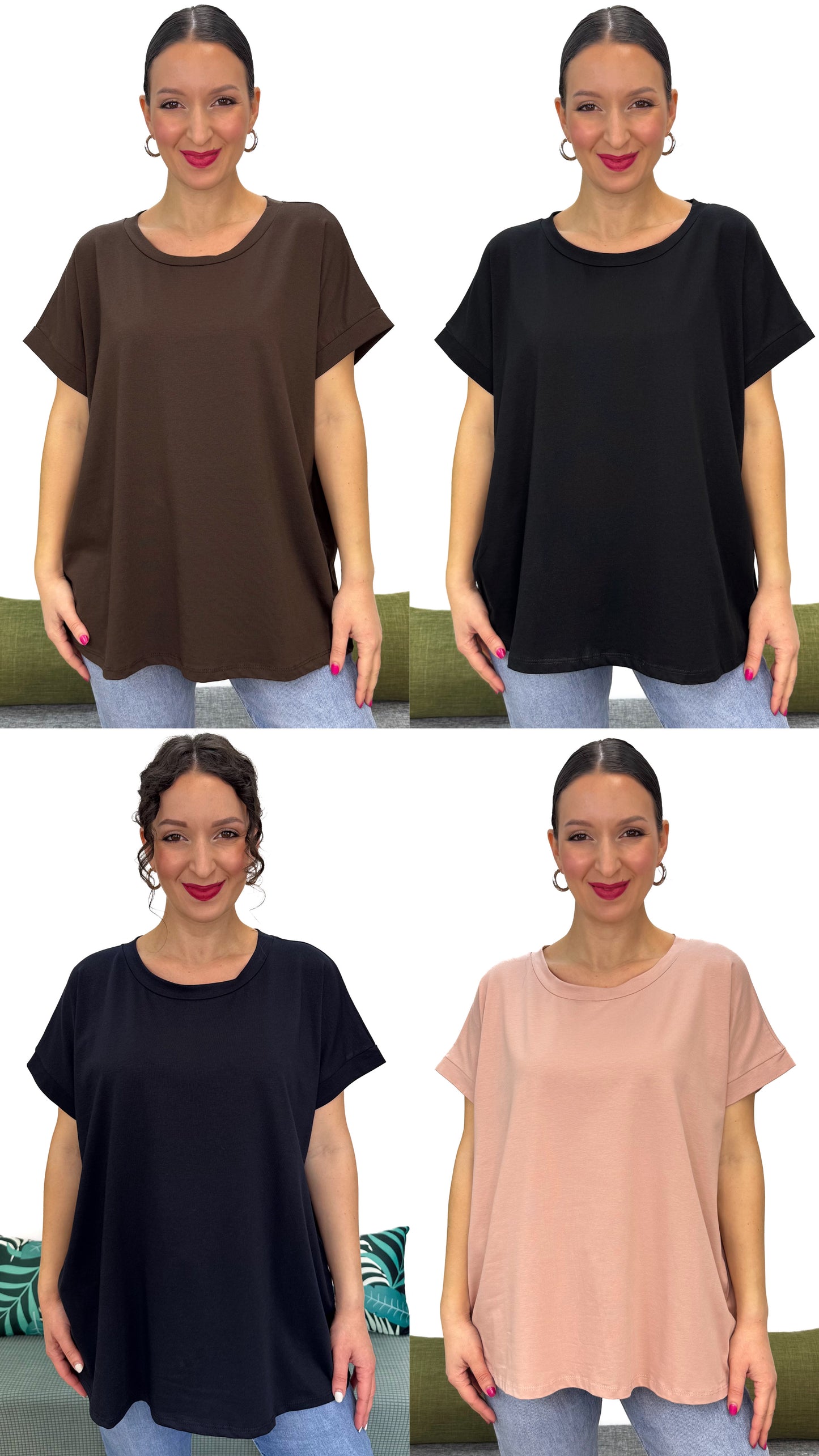T-SHIRT TINTA UNITA LINEA MORBIDA
