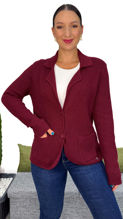 BLAZER IN MAGLIA