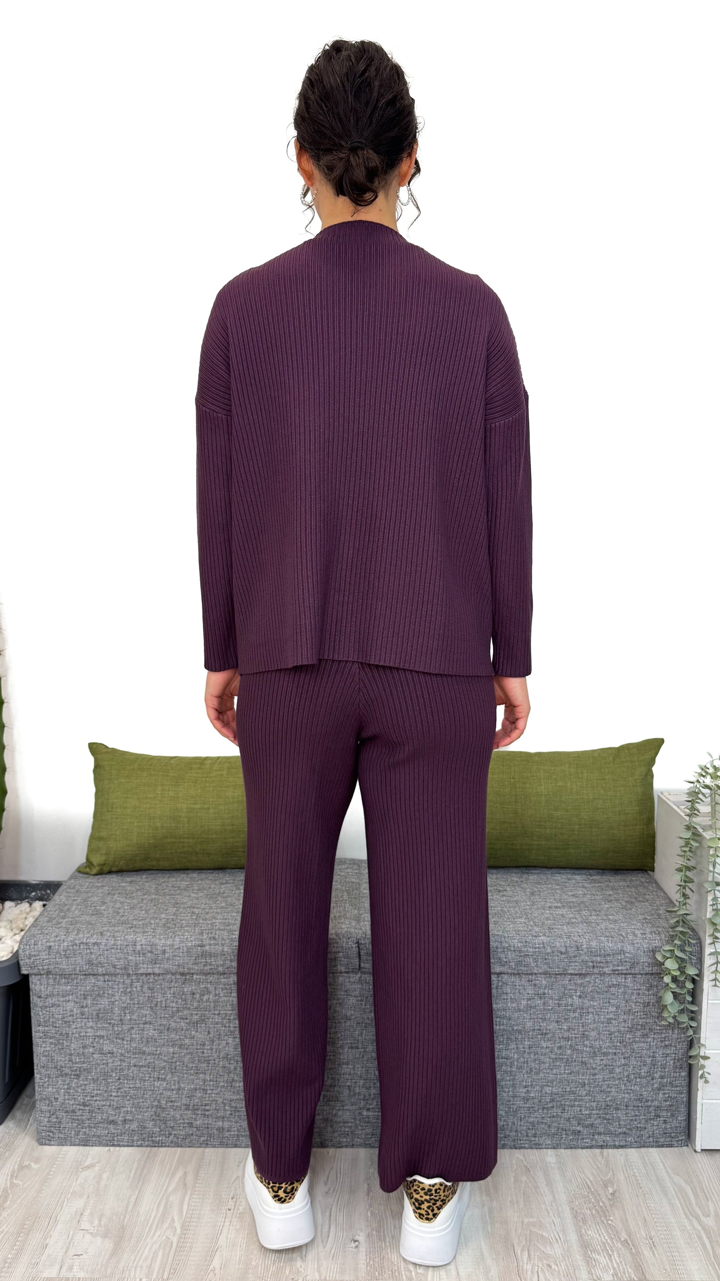 COORDINATO IN MAGLIA A COSTINE