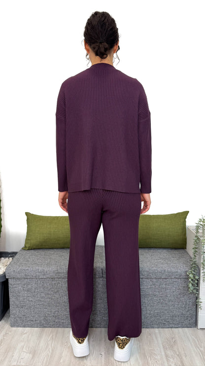 COORDINATO IN MAGLIA A COSTINE