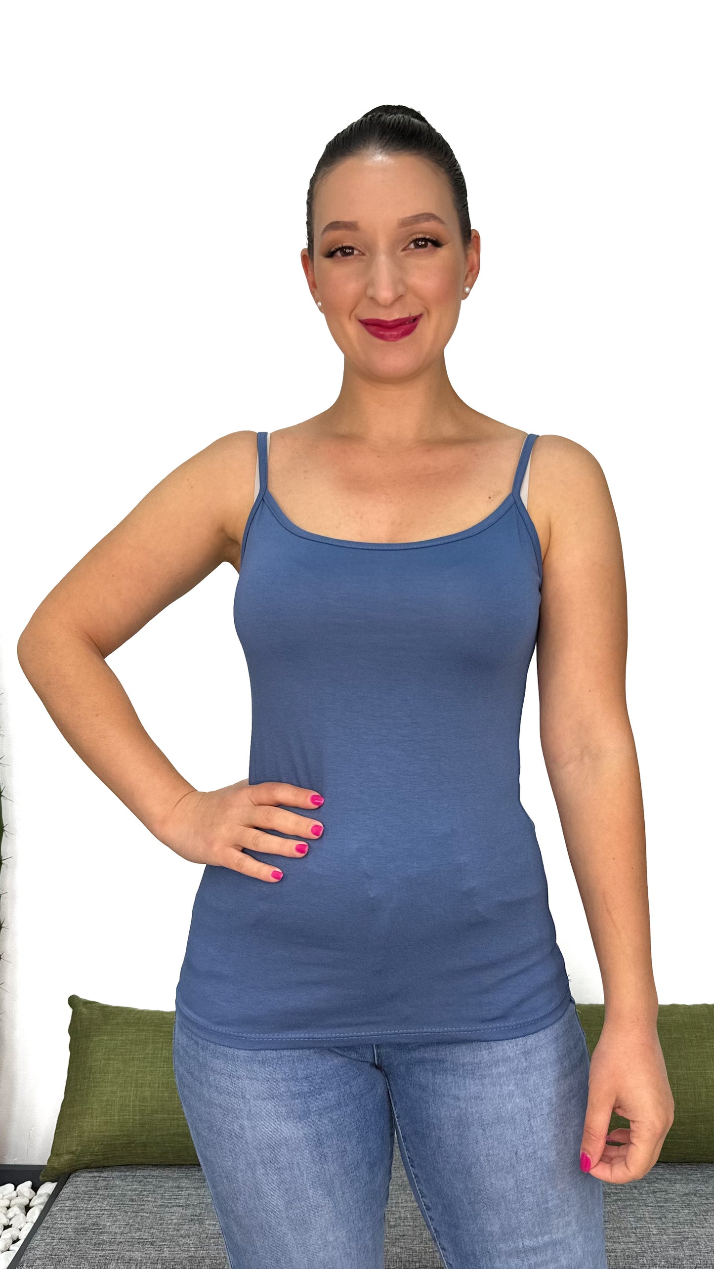 TOP BASIC IN COTONE ELASTICIZZATO