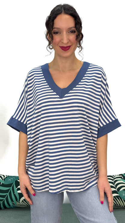 T-SHIRT MORBIDA A RIGHE