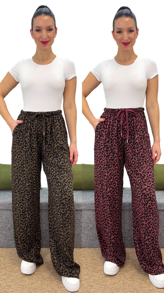 PANTALONE PALAZZO MACULATO