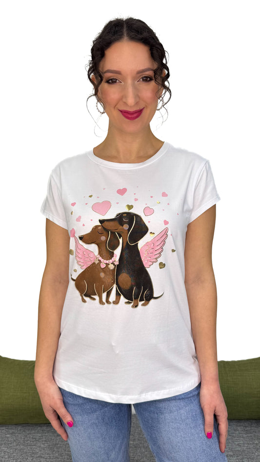 T-SHIRT BASSOTTI IN LOVE
