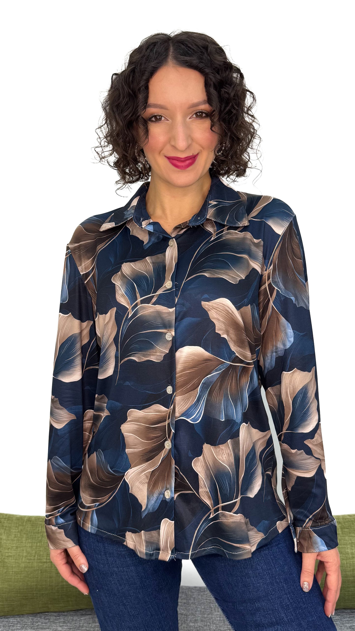 CAMICIA IN MAGLIA FANTASIA
