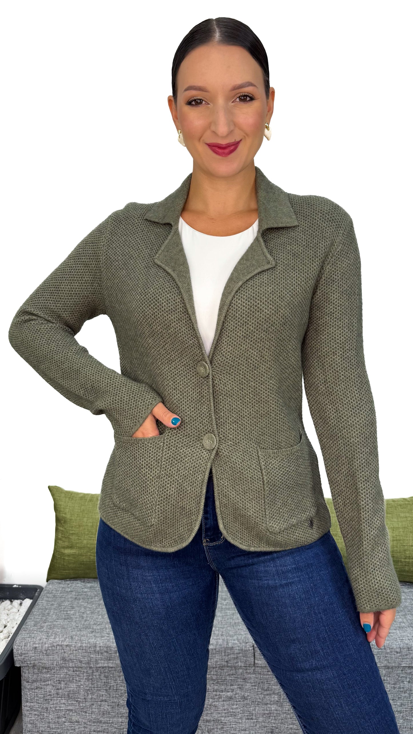 BLAZER IN MAGLIA