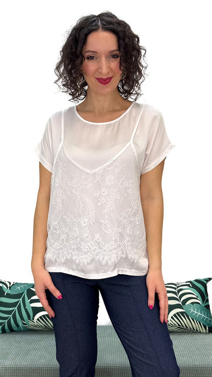 T-SHIRT DOPPIO EFFETTO