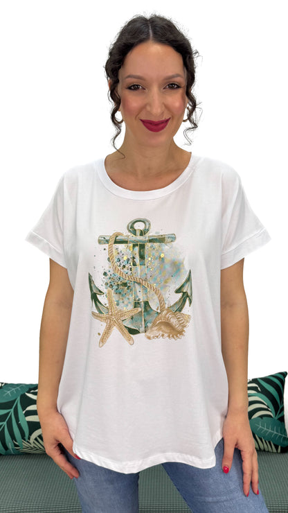 T-SHIRT ANCORA LINEA MORBIDA