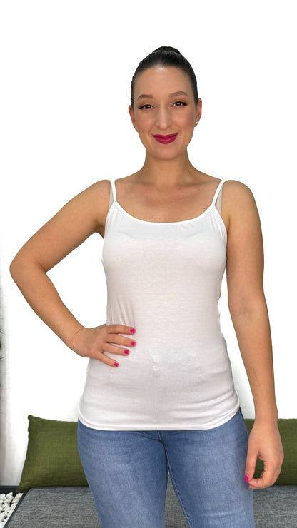 TOP BASIC IN COTONE ELASTICIZZATO