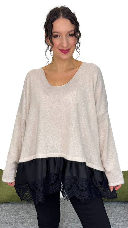 MAGLIONCINO PIZZO NERO