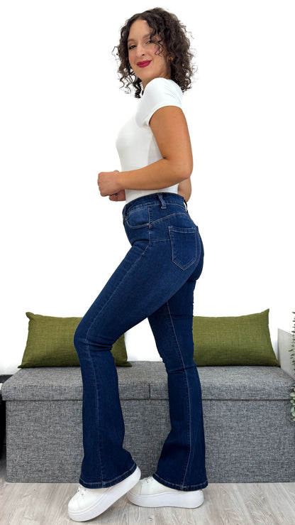 JEANS FLARE EFFETTO -5kg