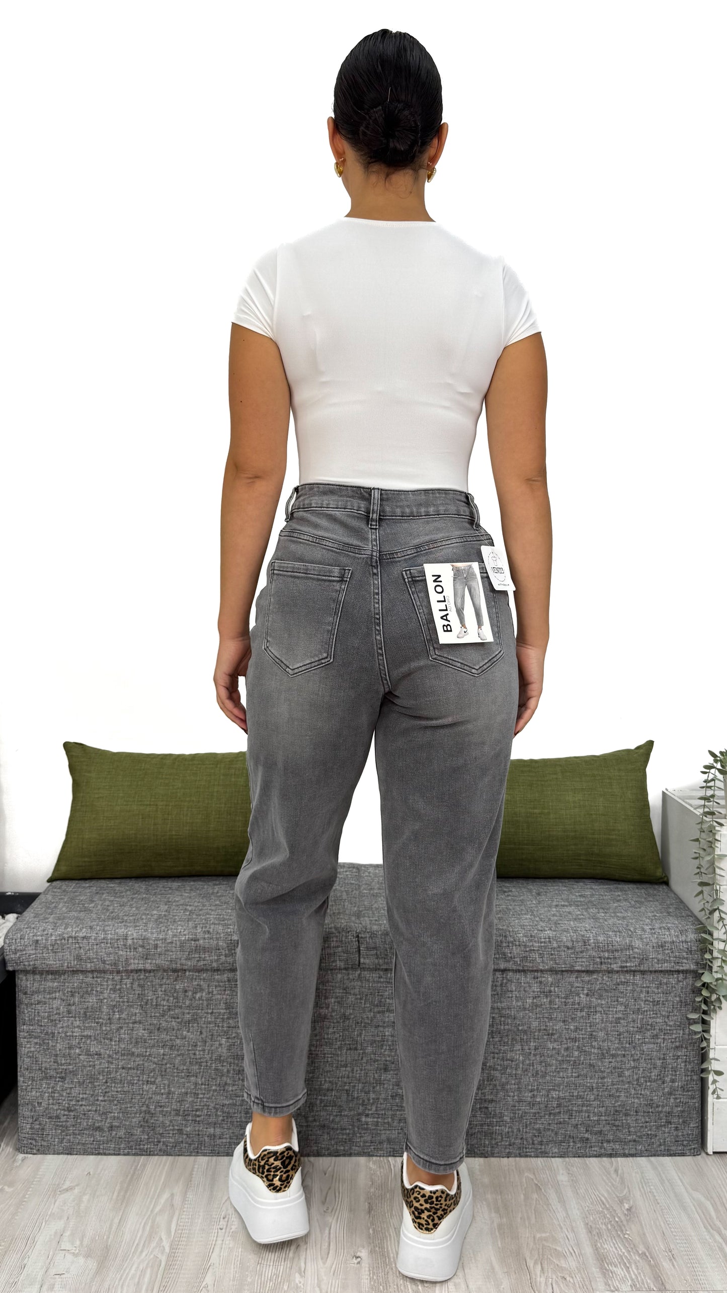 JEANS BALLON GRIGIO