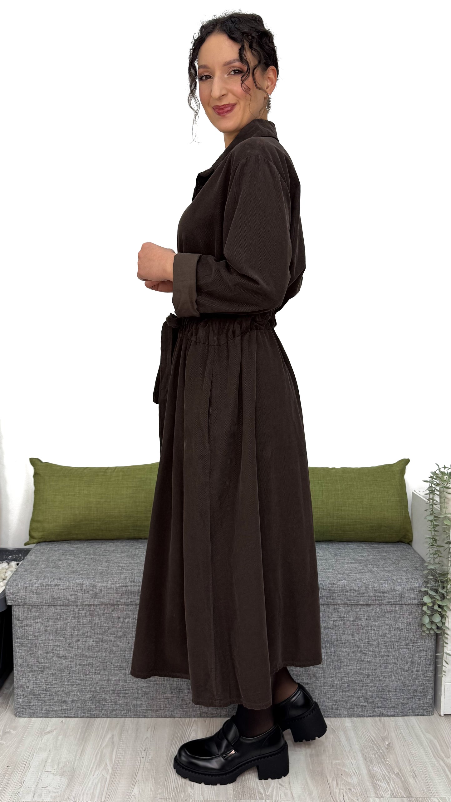 ABITO CAMICIONE IN VELLUTO