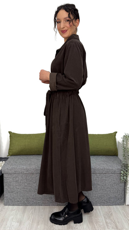 ABITO CAMICIONE IN VELLUTO