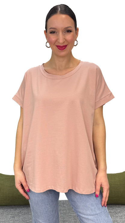 T-SHIRT TINTA UNITA LINEA MORBIDA