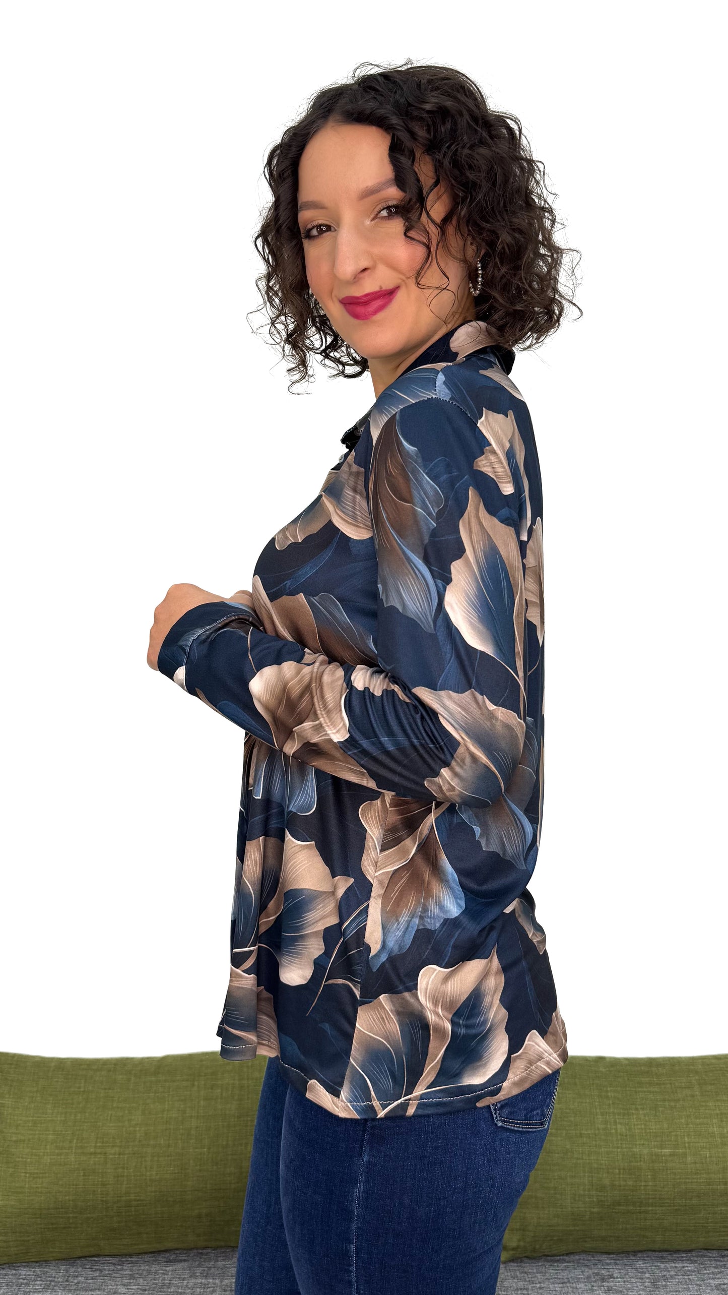 CAMICIA IN MAGLIA FANTASIA