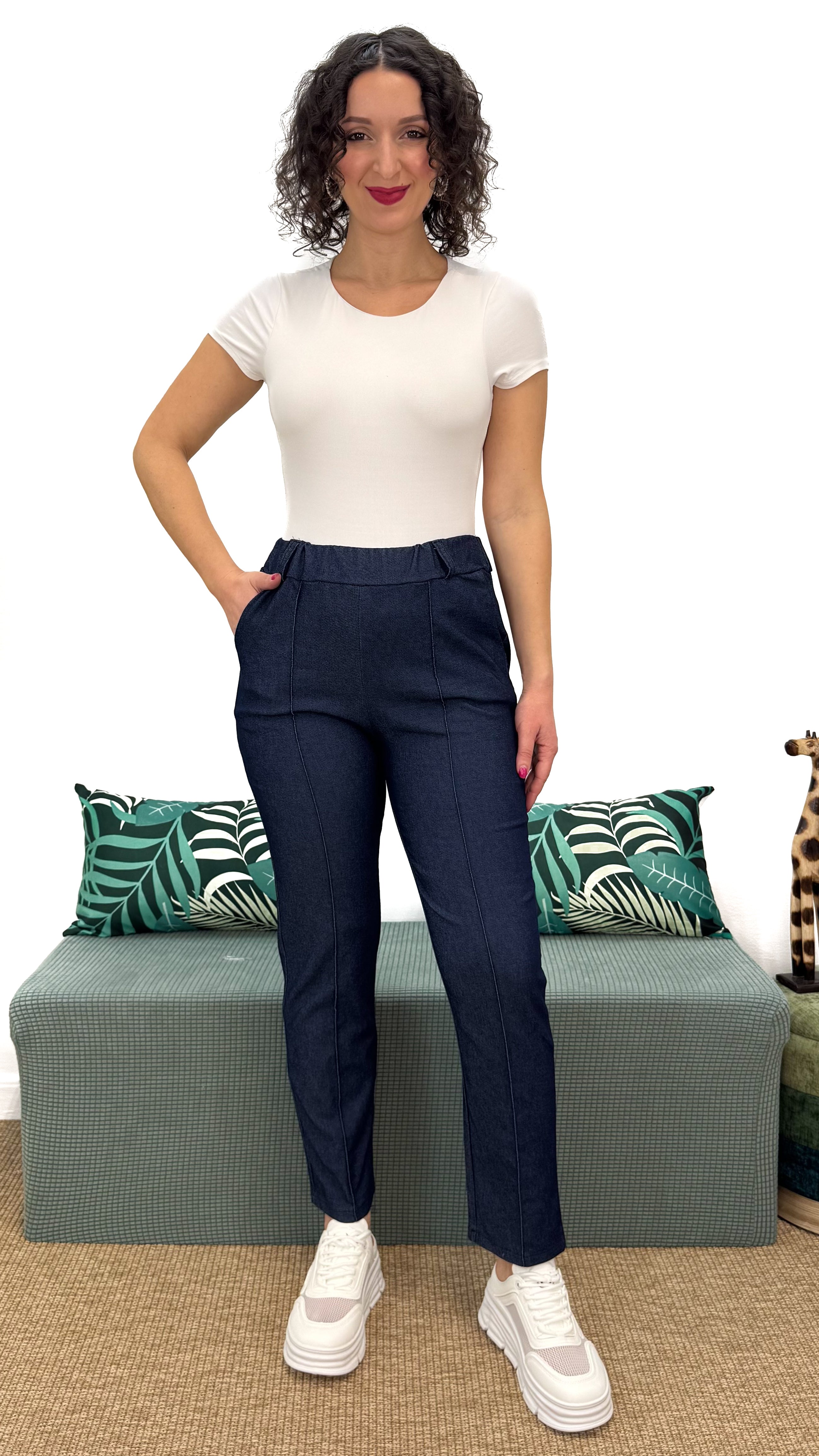 PANTALONE SKINNY DENIM LEGGERO