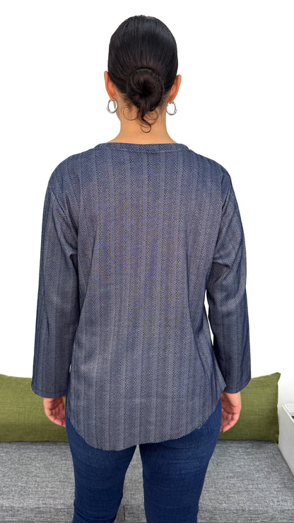 MAGLIA TWEED FIOCCO LATERALE