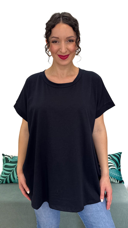 T-SHIRT TINTA UNITA LINEA MORBIDA