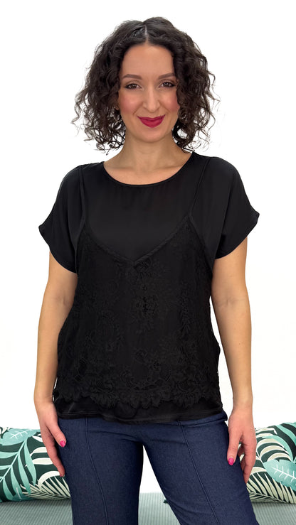 T-SHIRT DOPPIO EFFETTO