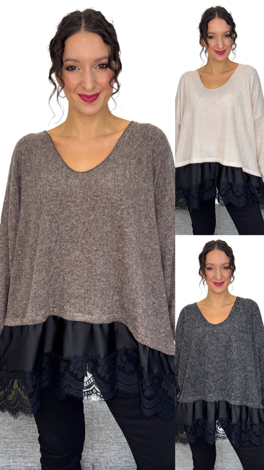 MAGLIONCINO PIZZO NERO