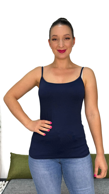 TOP BASIC IN COTONE ELASTICIZZATO