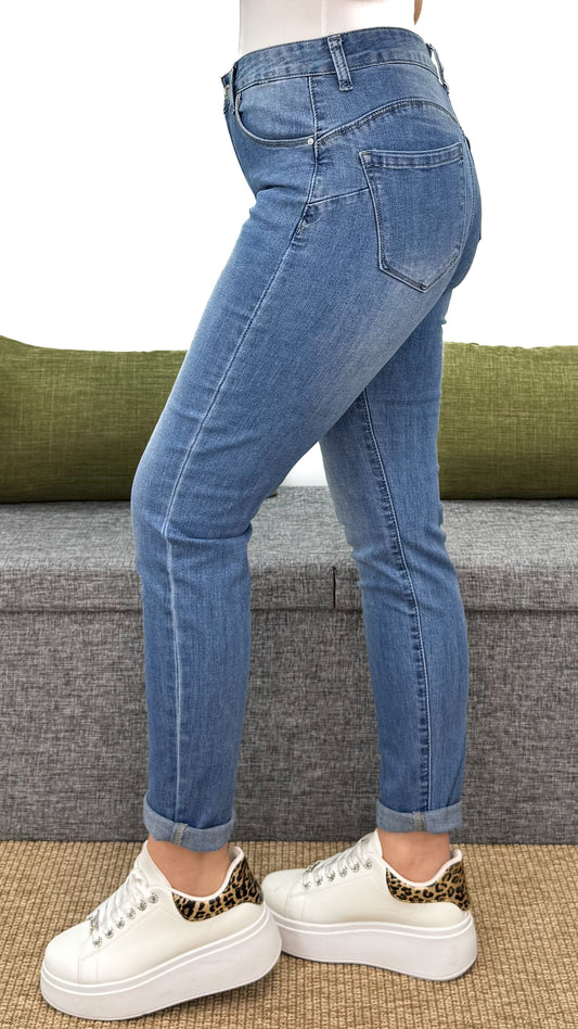 JEANS REGULAR CHIARO EFFETTO -5KG