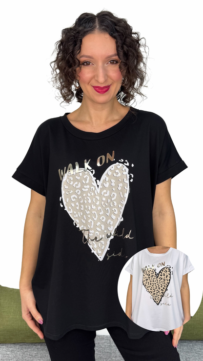 T-SHIRT CUORE LINEA MORBIDA