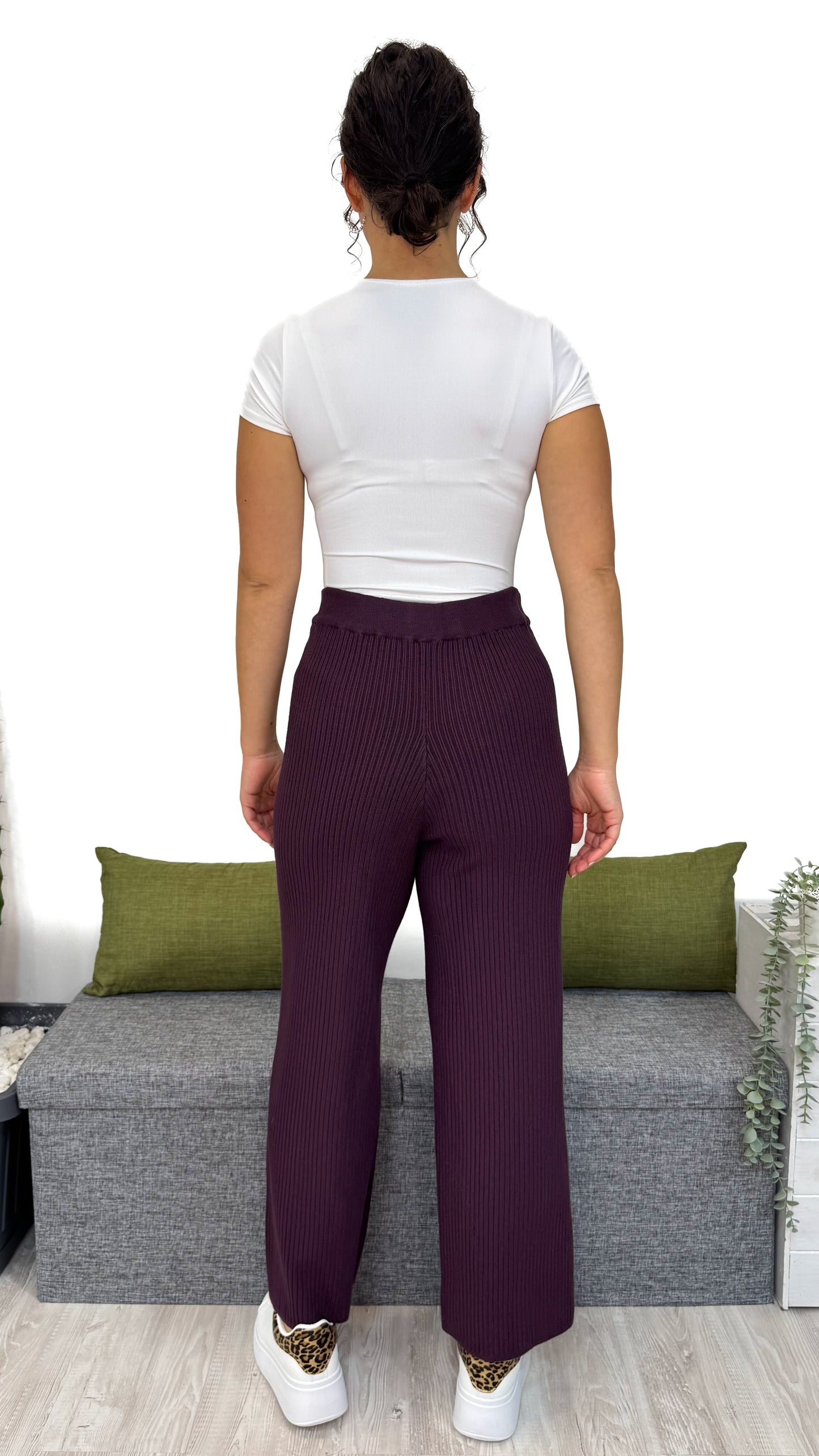 COORDINATO IN MAGLIA A COSTINE