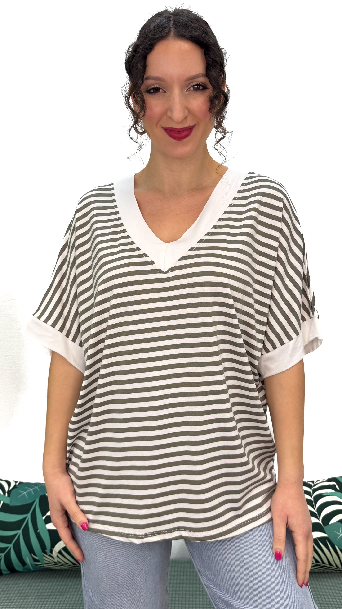 T-SHIRT MORBIDA A RIGHE