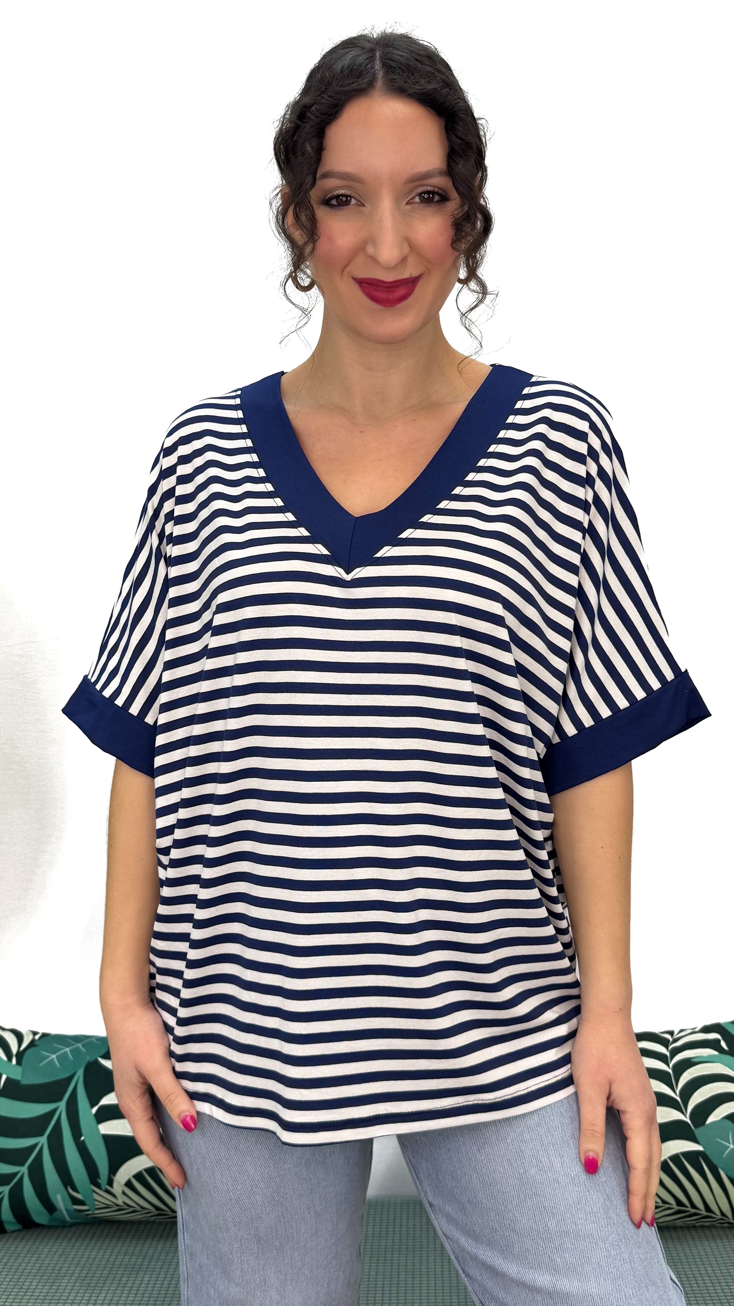 T-SHIRT MORBIDA A RIGHE