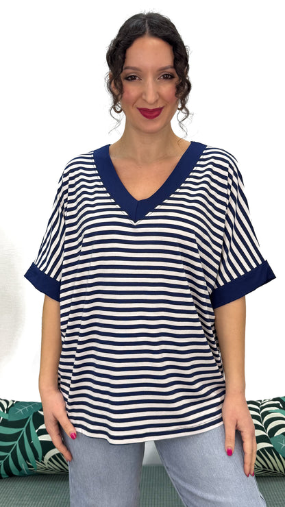 T-SHIRT MORBIDA A RIGHE