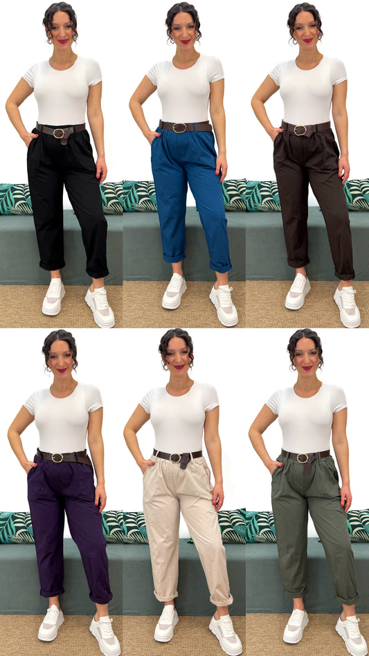 PANTALONE BAMBÙ 100% COTONE