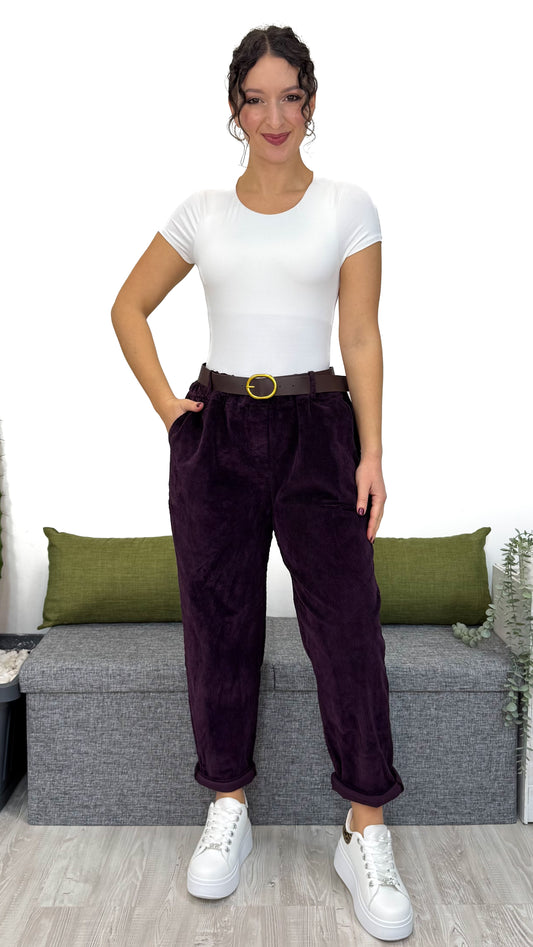 PANTALONE BALLON IN VELLUTO