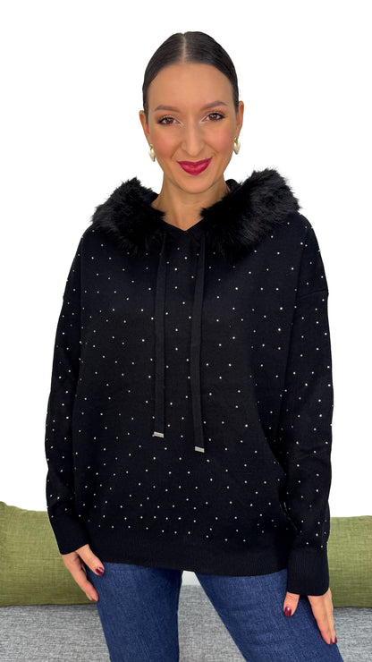 FELPA IN MAGLIA GLITTER