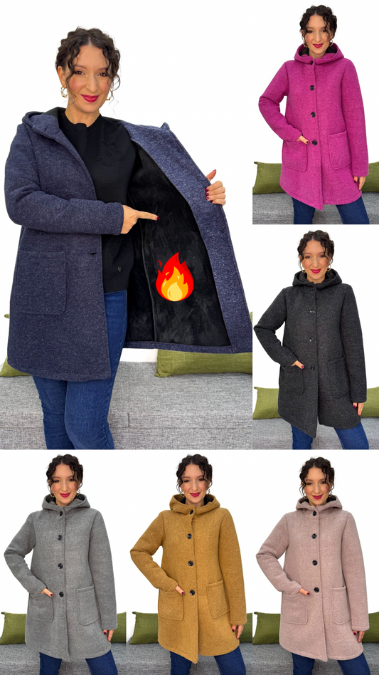 CAPPOTTO BOTTONI con micro pile