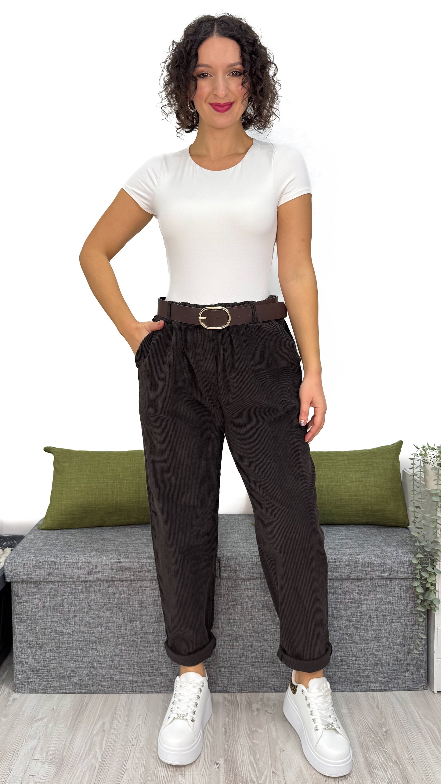 PANTALONE BALLON IN VELLUTO