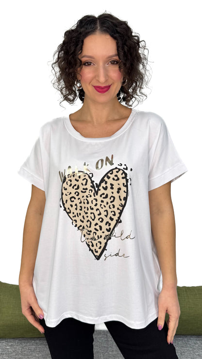 T-SHIRT CUORE LINEA MORBIDA