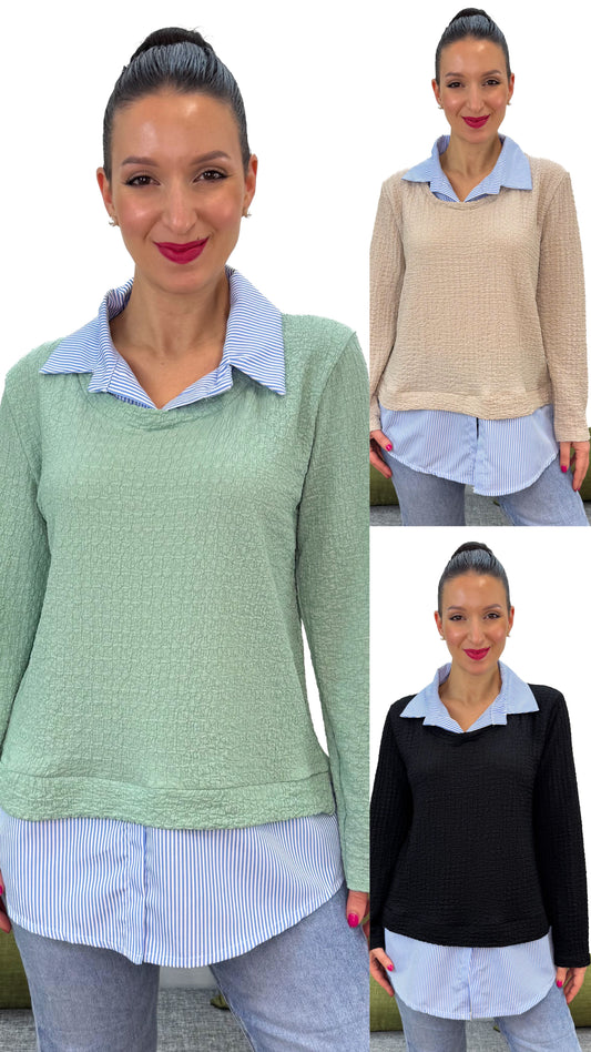 MAGLIA ELEGANZA CAMICIA