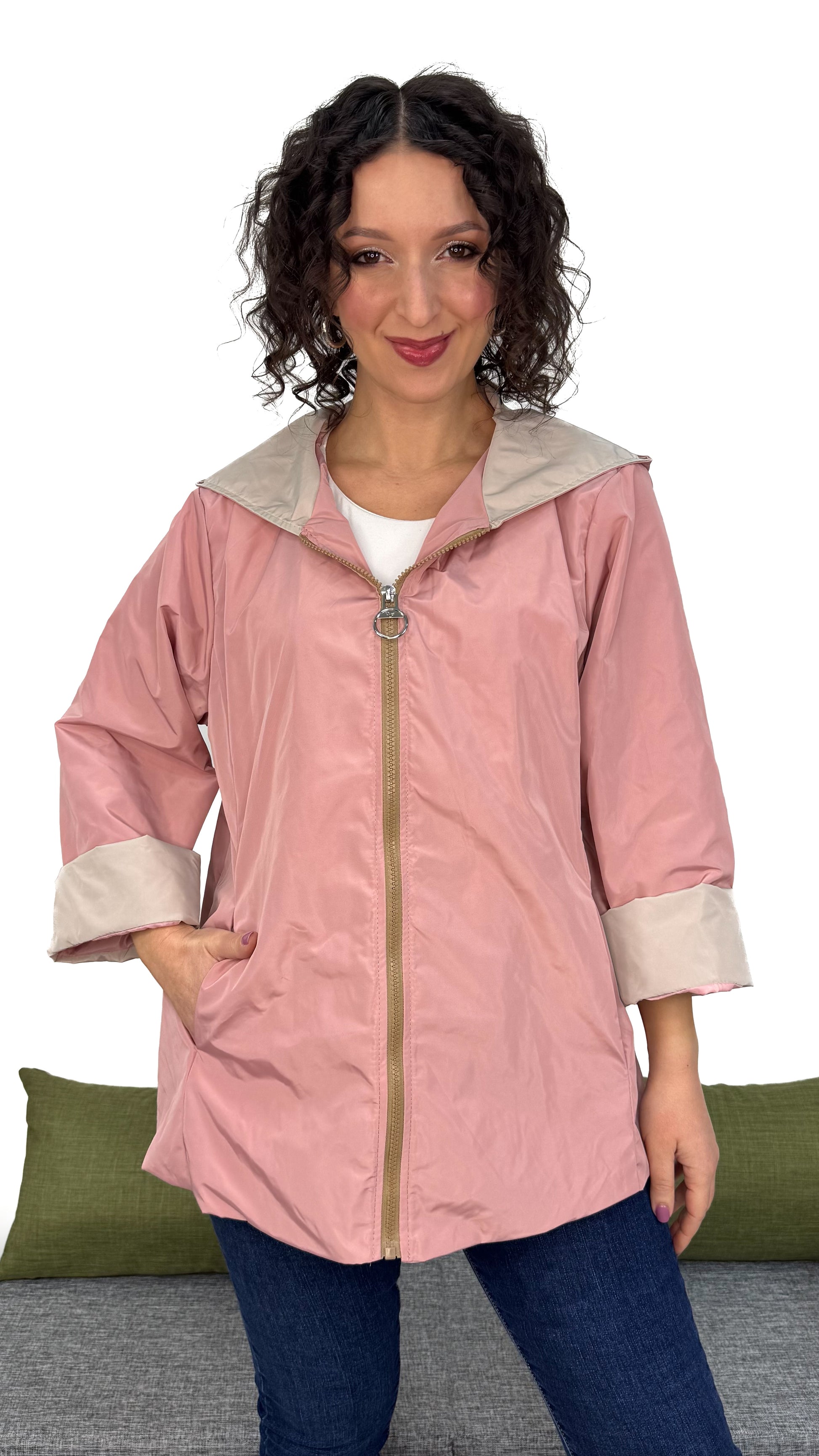 Giacca Impermeabile Donna Ankerglut - Friesennerz Con Cappuccio Foderato Giacca Impermeabile Donna Ankerglut - Friesennerz Con Cappuccio Foderato