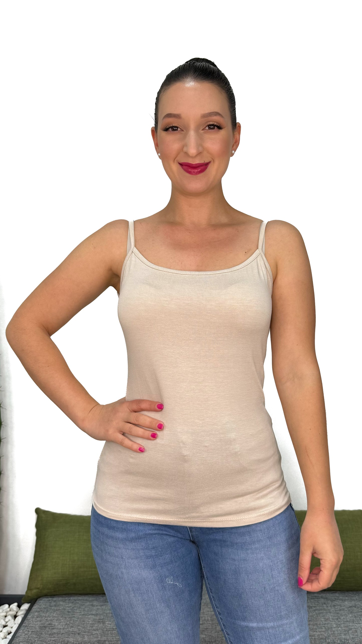 TOP BASIC IN COTONE ELASTICIZZATO