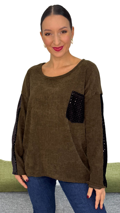 MAGLIA PAILLETTES LINEA MORBIDA