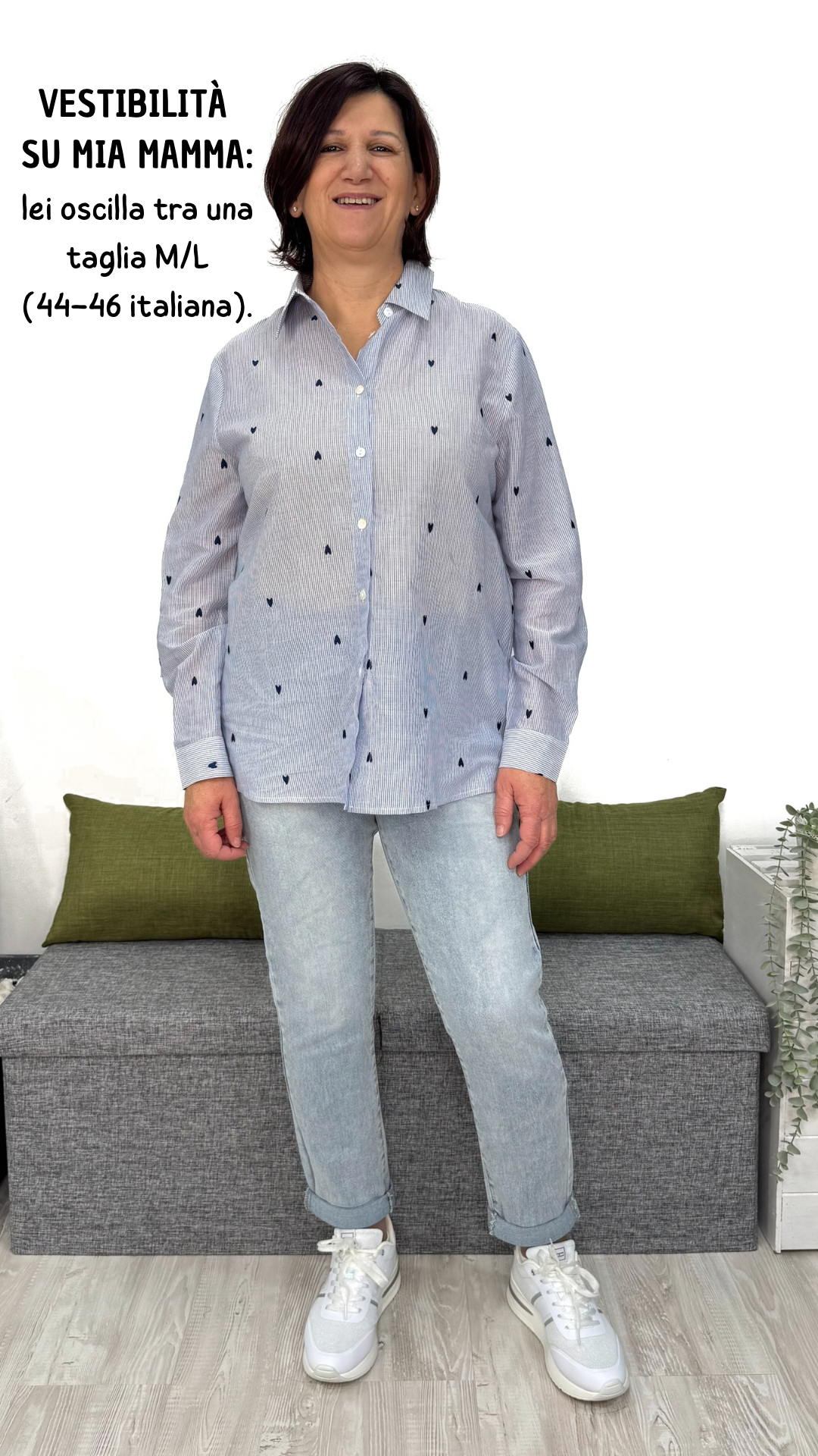 CAMICIA CUORI SULLE RIGHE