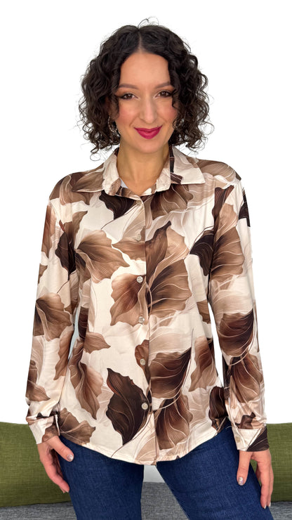 CAMICIA IN MAGLIA FANTASIA