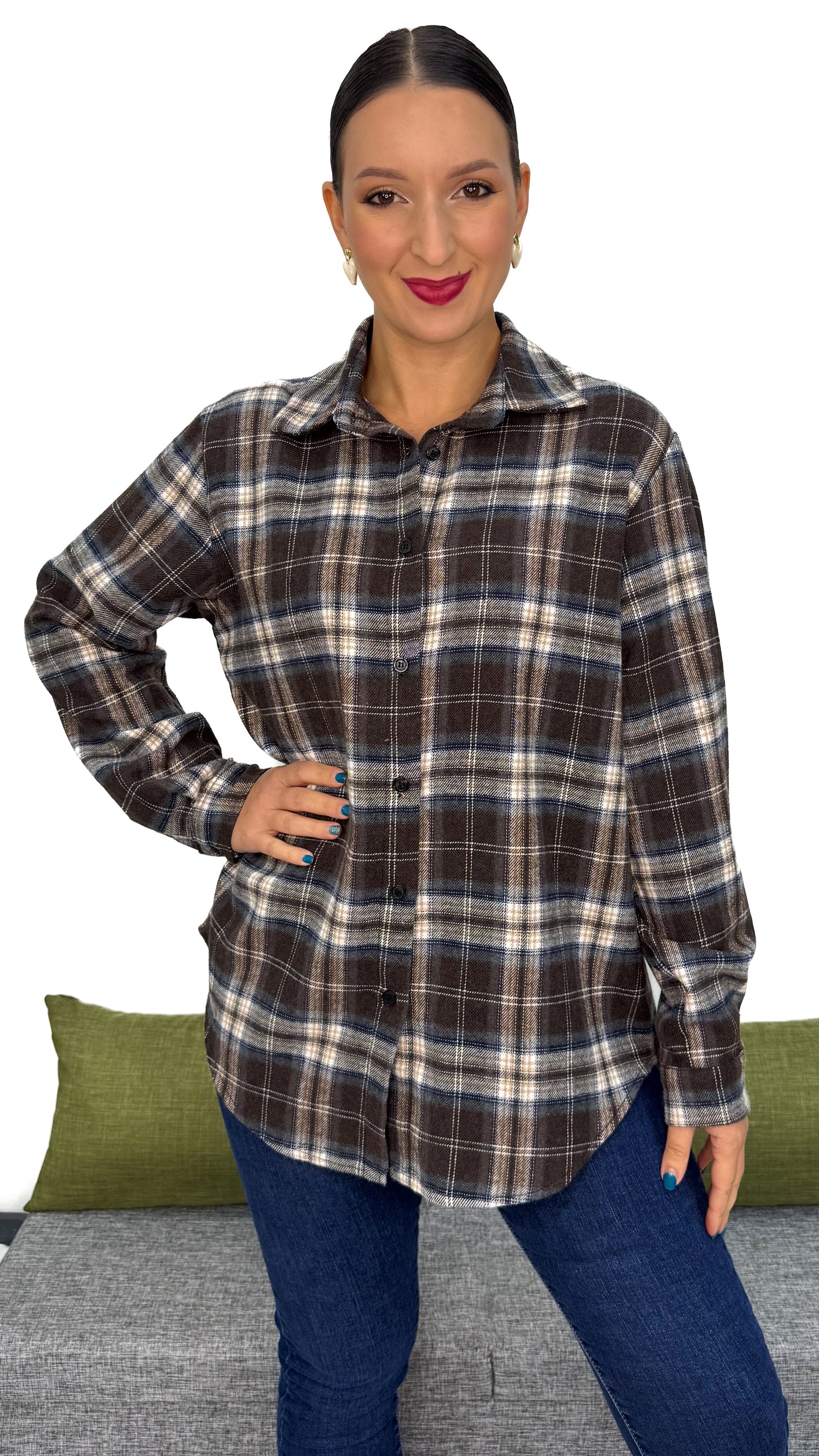 CAMICIA QUADRI IN FLANELLA