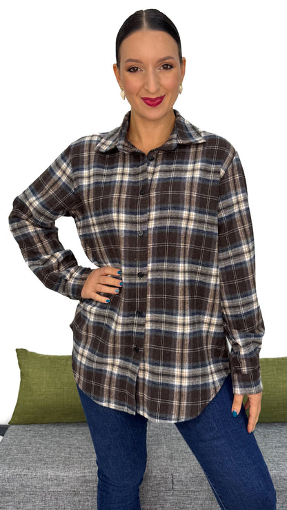 CAMICIA QUADRI IN FLANELLA